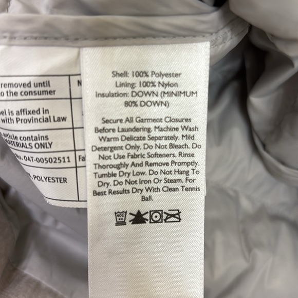 Eddie Bauer Down puffer coat EB650 fill power dove grey - Picture 9 of 12